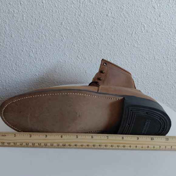 VTG Silver Rebel Brown Leather Lace-Up Boots Fringe Equestrian - Picture 13 of 14